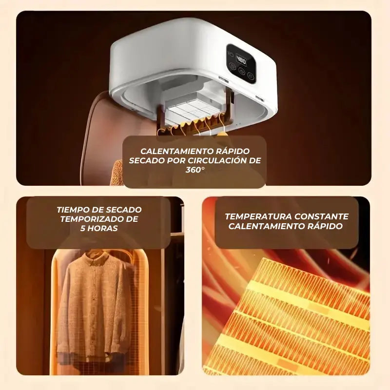 🔥 Seca tu ropa en minutos, sin ocupar espacio y sin gastar de más