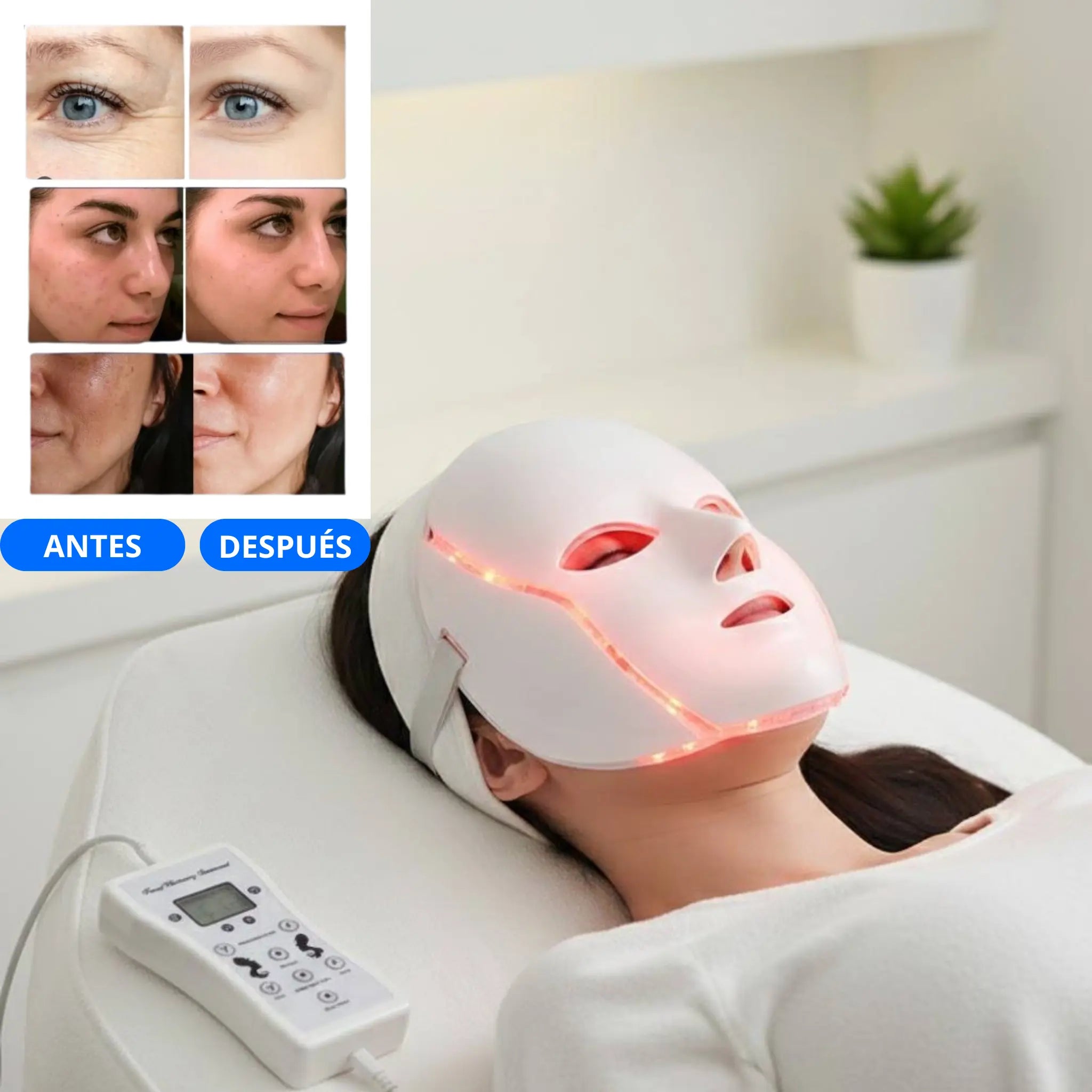 ✨ DermaBelle LED 7 en 1 — Rejuvenece, Ilumina y Transforma tu Piel en Semanas 🌈