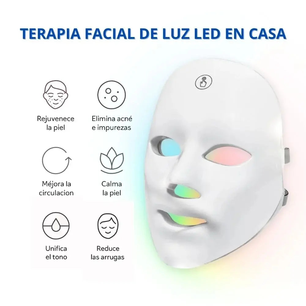 ✨ DermaBelle LED 7 en 1 — Rejuvenece, Ilumina y Transforma tu Piel en Semanas 🌈