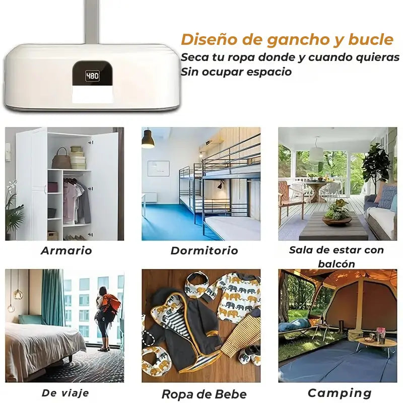 🔥 Seca tu ropa en minutos, sin ocupar espacio y sin gastar de más