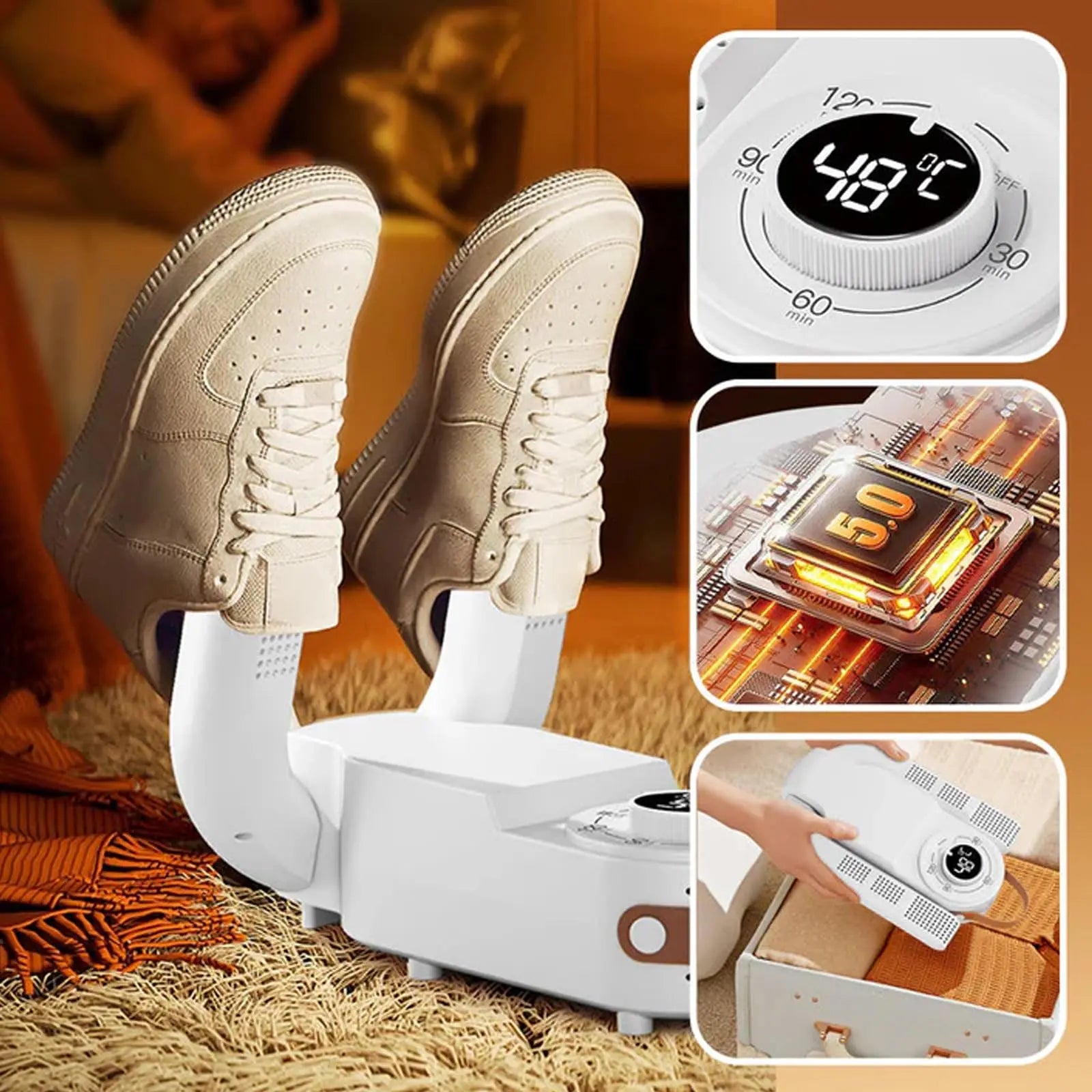 SECADOR DE ZAPATOS PORTÁTIL